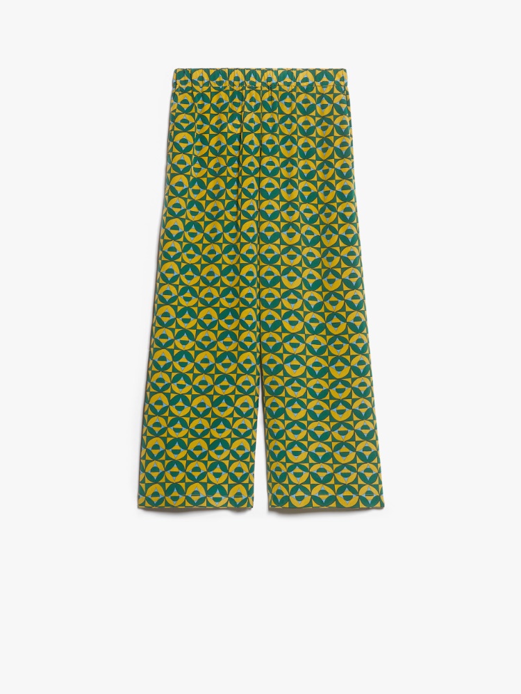 Printed silk cropped trousers -  - Weekend Max Mara