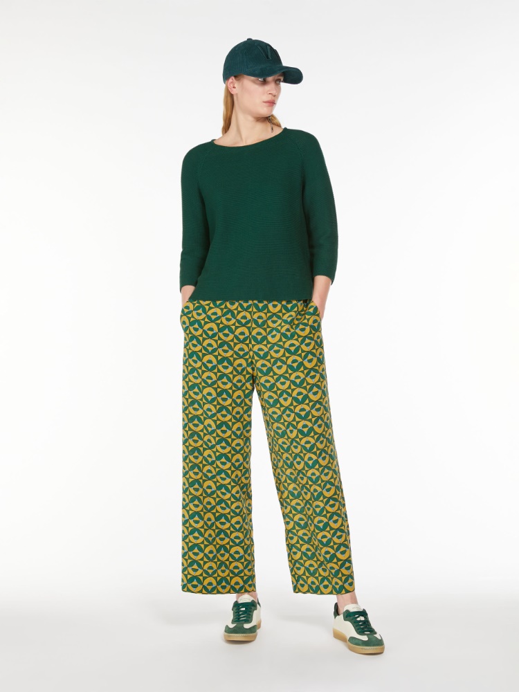 Printed silk cropped trousers -  - Weekend Max Mara