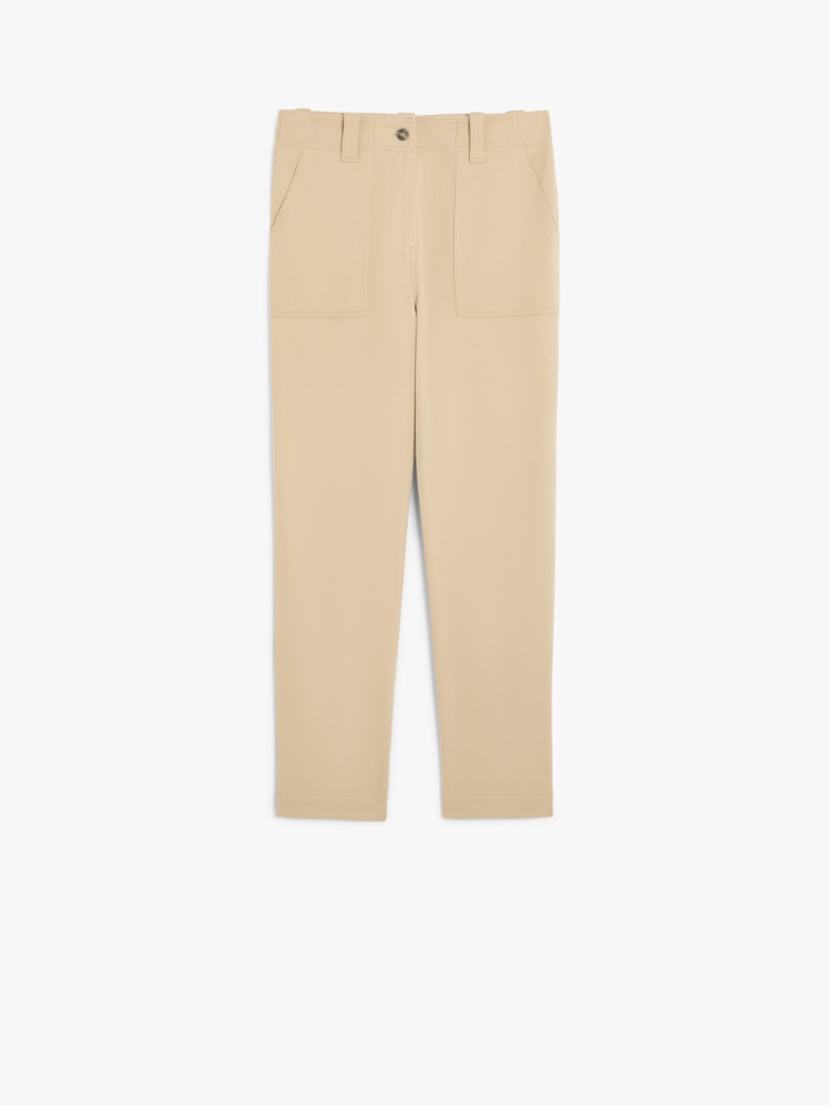 Cotton drill trousers - BEIGE - Weekend Max Mara - 2