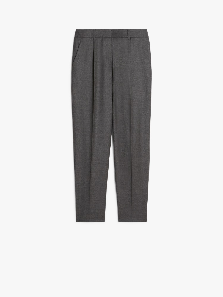 Comfortable wool trousers - MEDIUM GREY - Weekend Max Mara