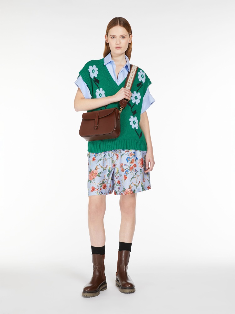 Printed twill Bermuda shorts -  - Weekend Max Mara - 2