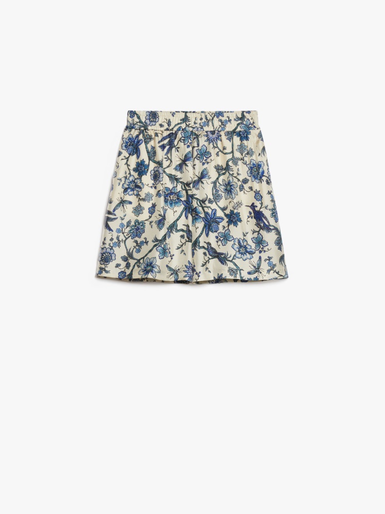 Printed twill Bermuda shorts -  - Weekend Max Mara