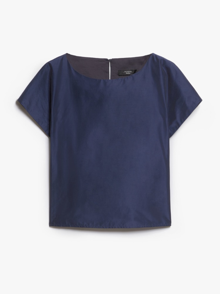 Taffeta top - NAVY - Weekend Max Mara - 2