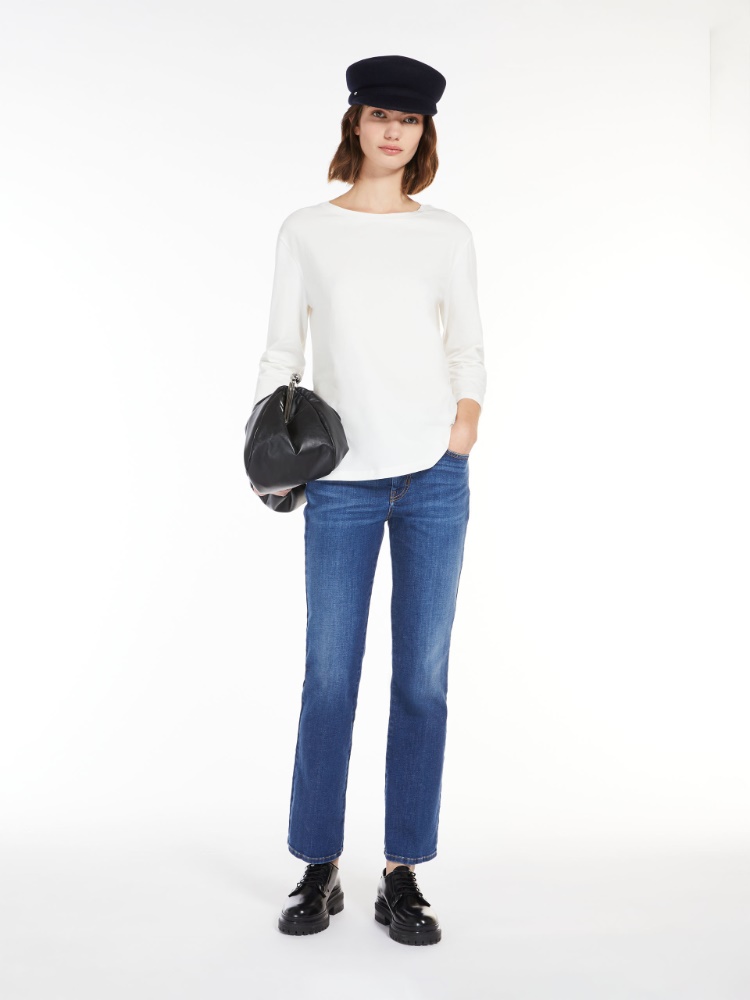 Comfortable denim cropped jeans -  - Weekend Max Mara - 2