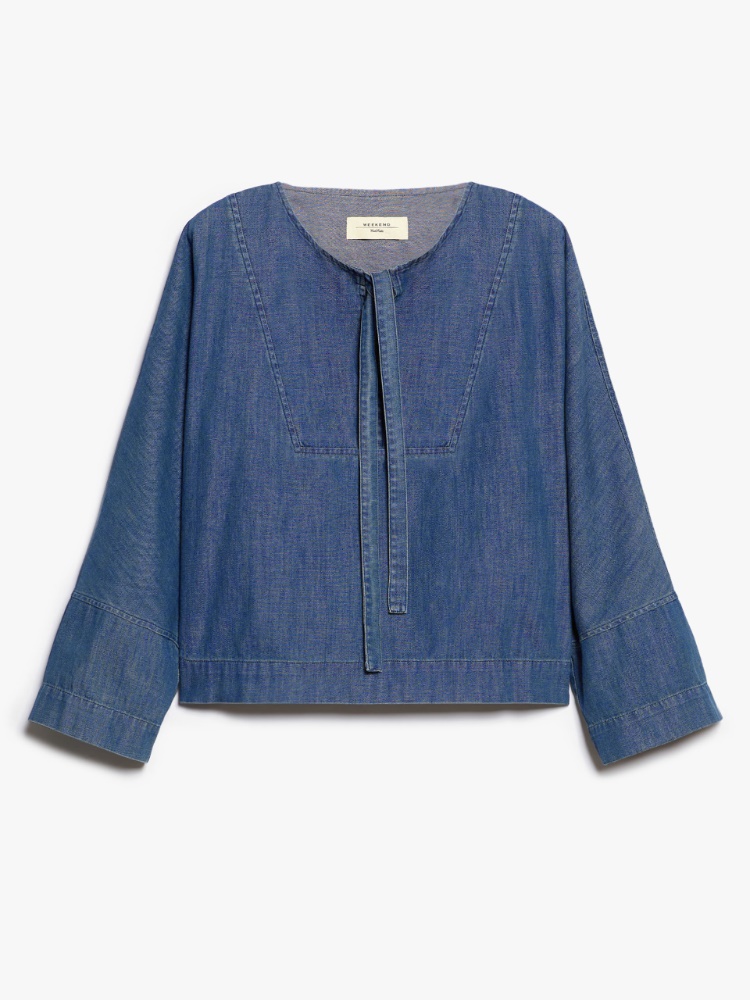 Denim sailor blouse - NAVY - Weekend Max Mara - 2