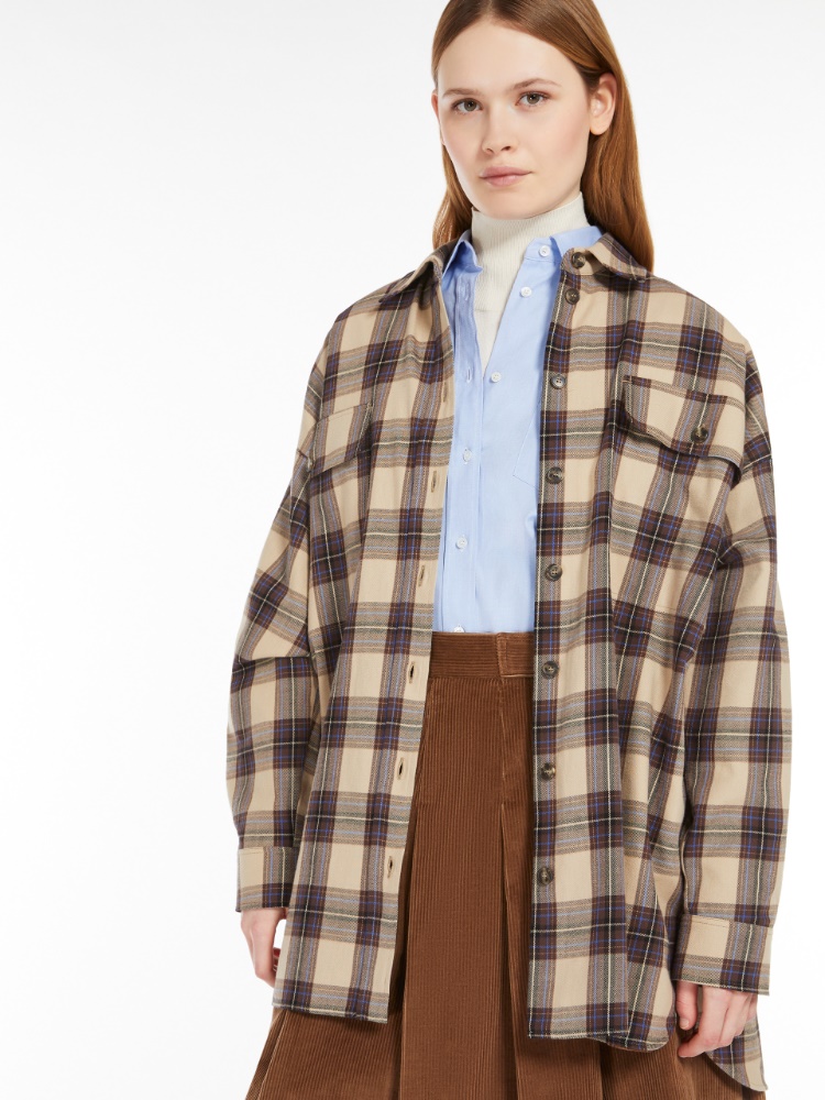 Chequered flannel shirt - BEIGE - Weekend Max Mara