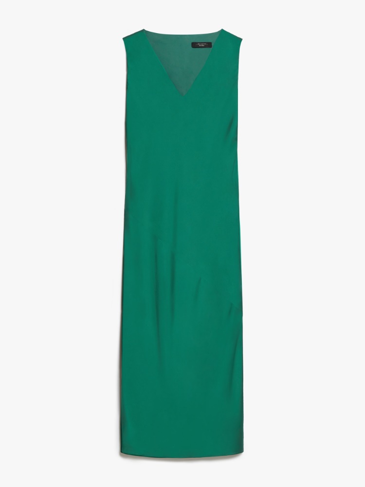 Slim-fit satin dress - GREEN - Weekend Max Mara - 2