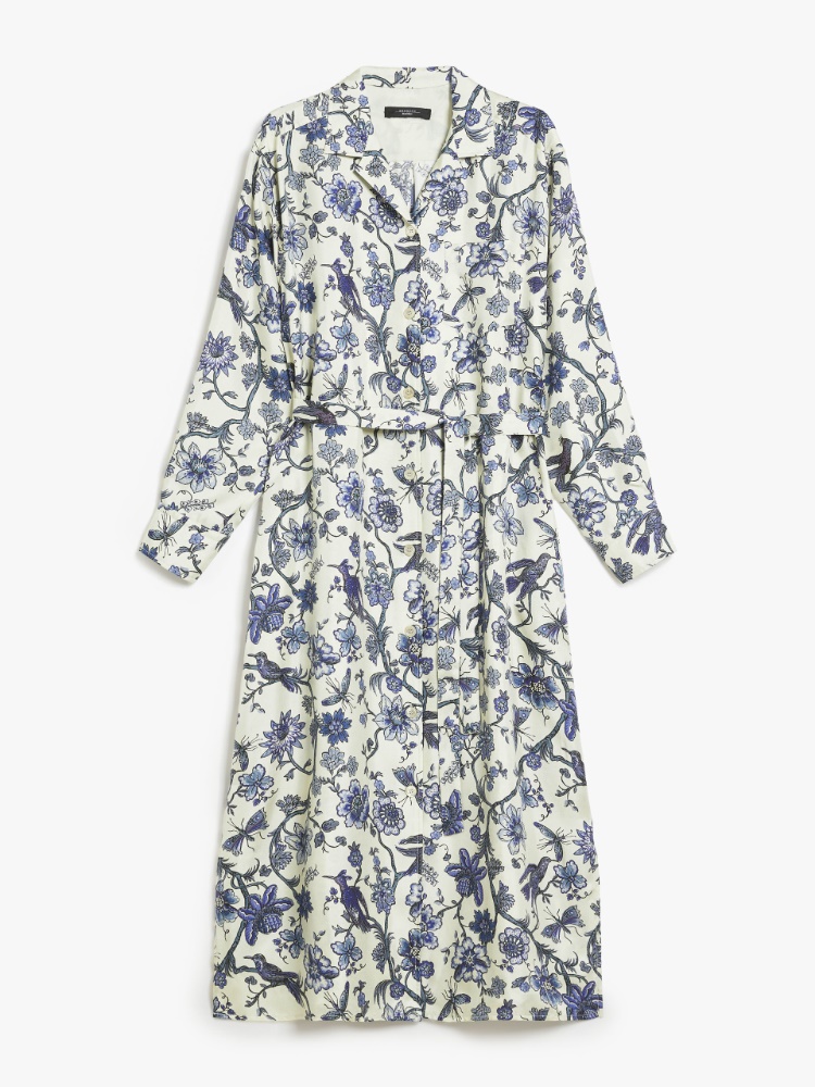 Printed silk shirt dress - LIGHT BLUE - Weekend Max Mara - 2