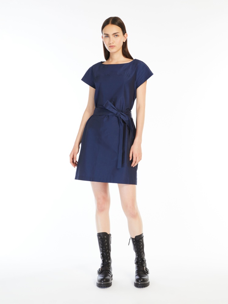 Flared taffeta dress - NAVY - Weekend Max Mara