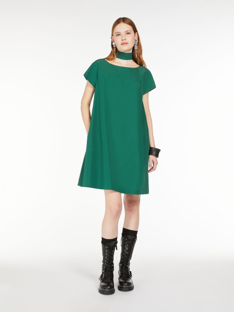 Flared taffeta dress - GREEN - Weekend Max Mara