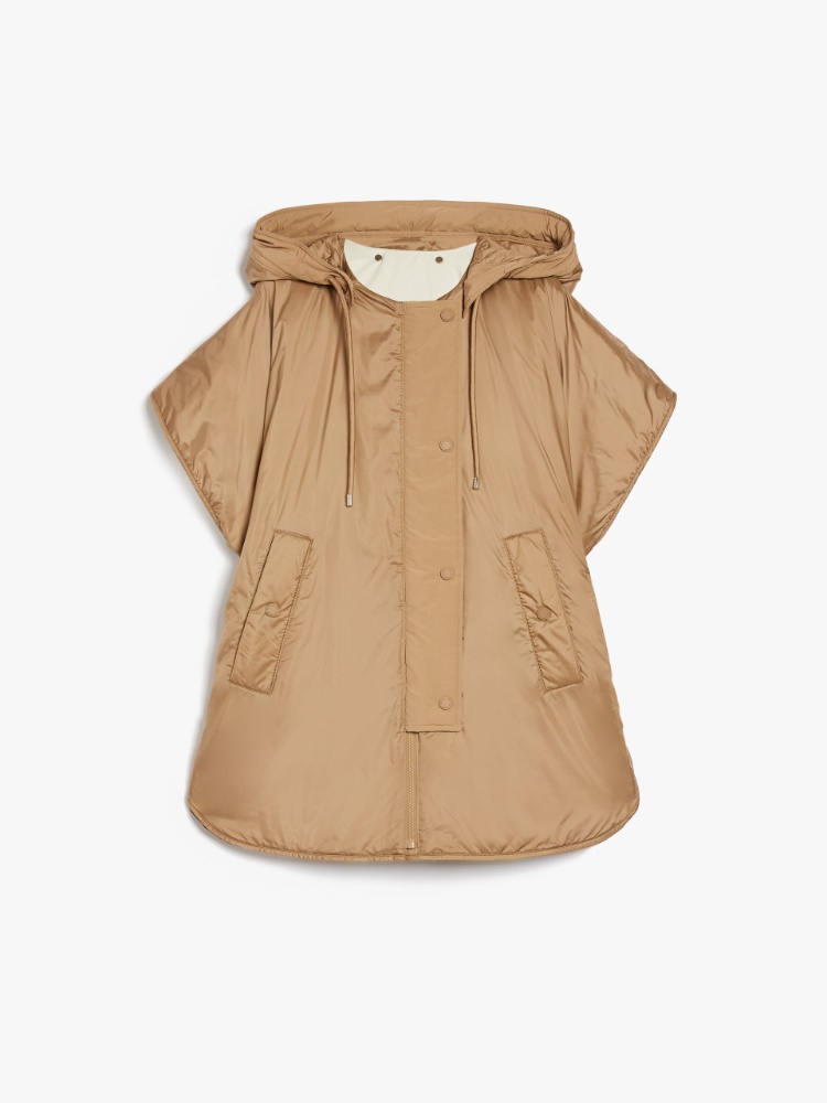 Water-repellent reversible canvas cape - CAMEL - Weekend Max Mara - 2