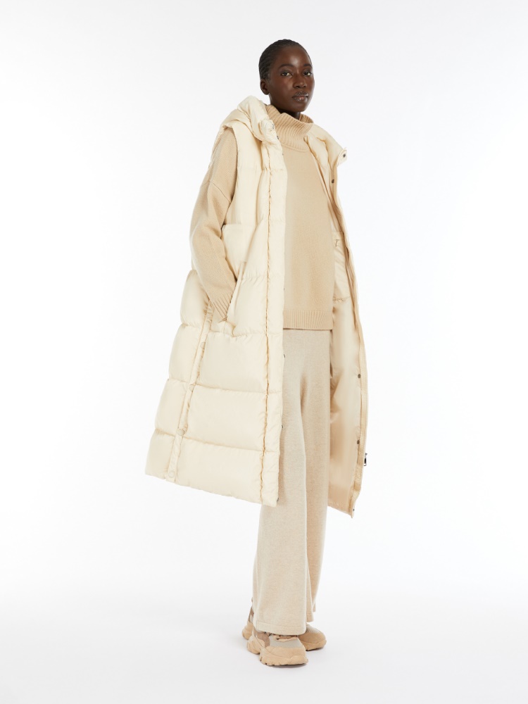 Long water-repellent taffeta gilet - IVORY - Weekend Max Mara - 2