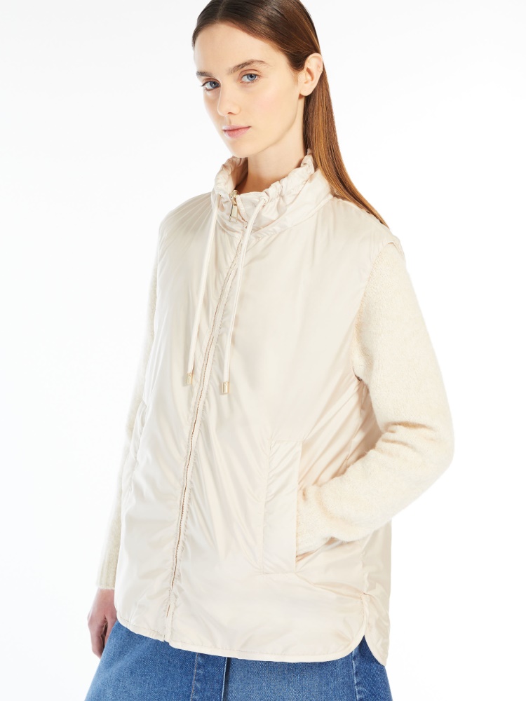 Reversible water-repellent canvas gilet - ECRU - Weekend Max Mara