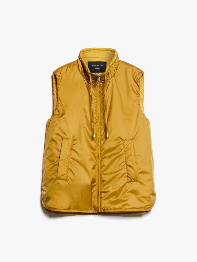 Reversible water-repellent canvas gilet - GOLD - Weekend Max Mara