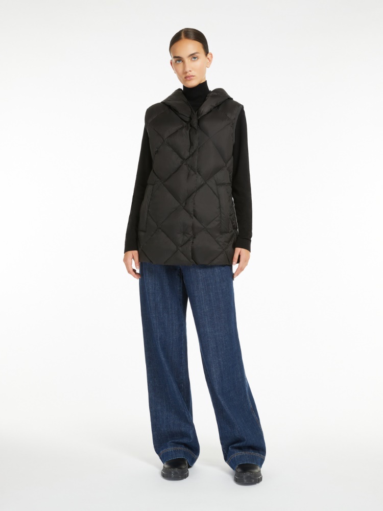 Quilted technical fabric gilet - BLACK - Weekend Max Mara - 2