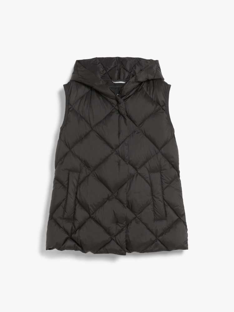 Quilted technical fabric gilet - BLACK - Weekend Max Mara