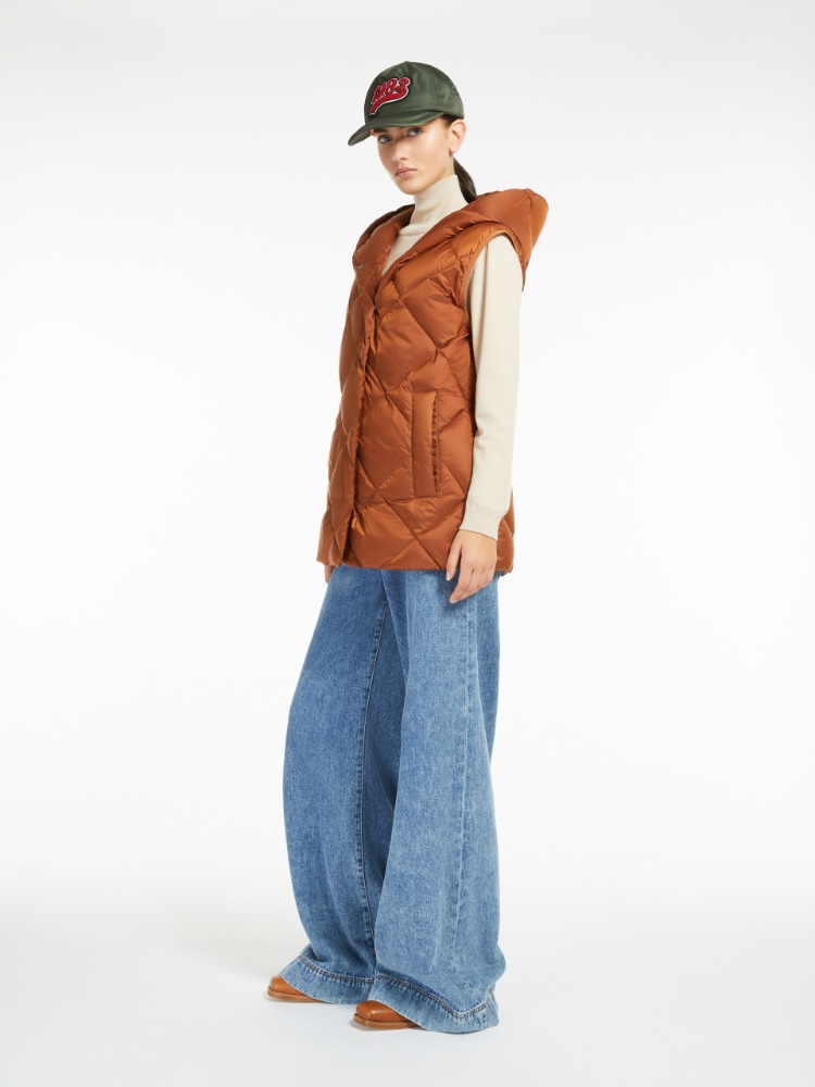 Quilted technical fabric gilet - TOBACCO - Weekend Max Mara - 2