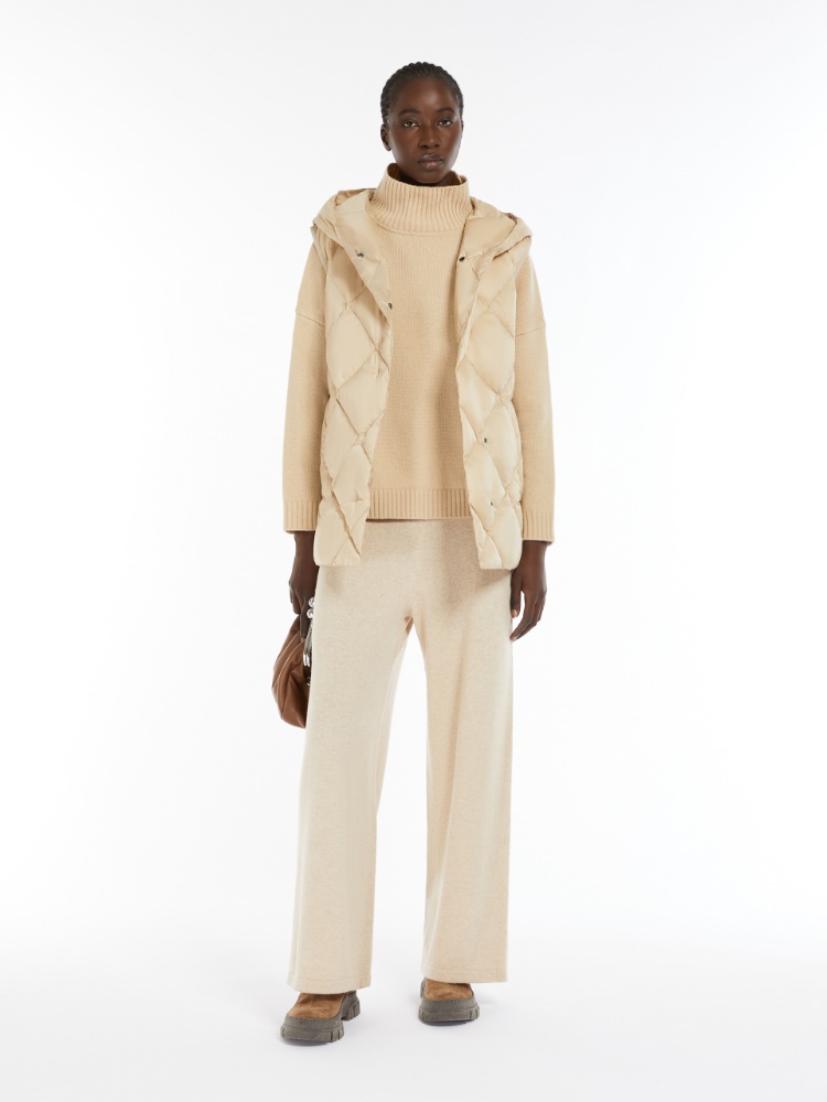 Quilted technical fabric gilet - SAND - Weekend Max Mara - 2