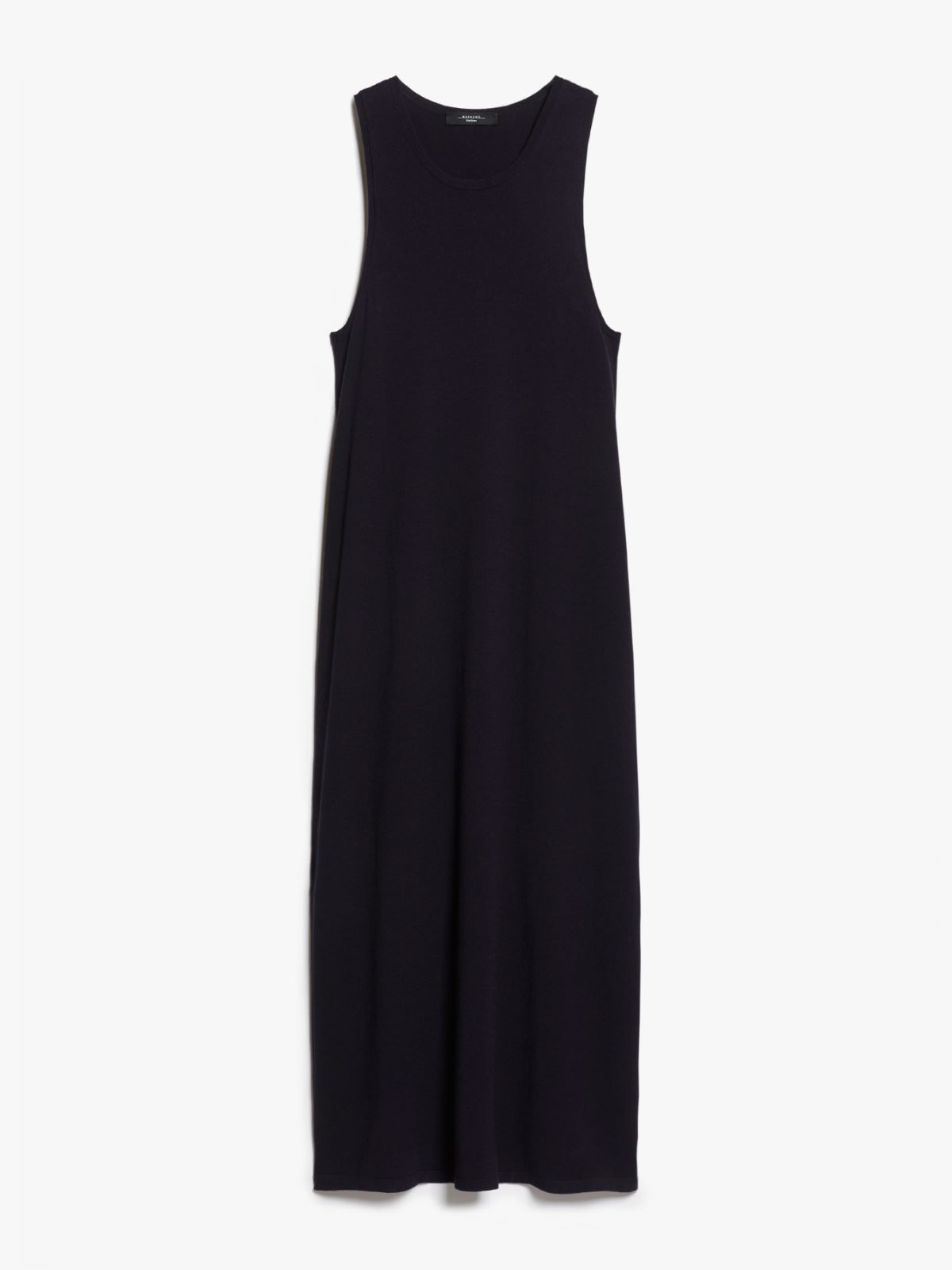 Sleeveless stretch viscose dress, navy | Weekend Max Mara