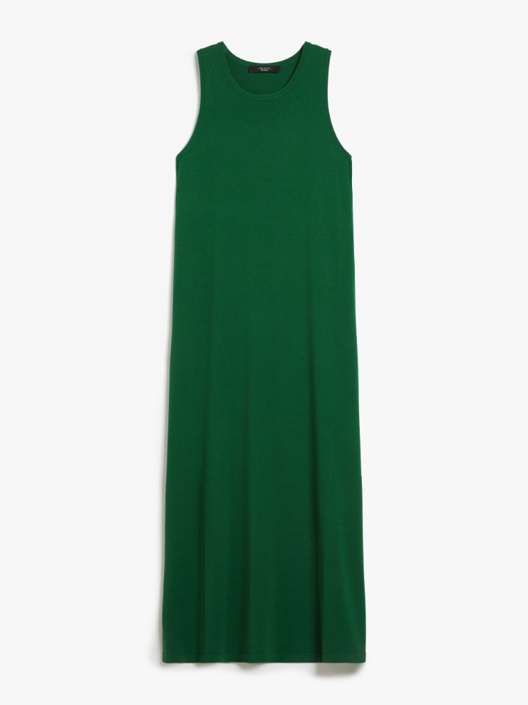 Sleeveless stretch viscose dress - GREEN - Weekend Max Mara - 2