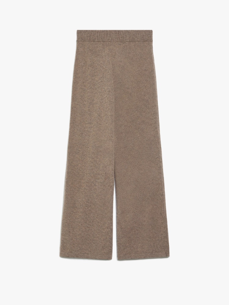 Wide-fit knit fabric trousers - LIGHT BROWN - Weekend Max Mara - 2