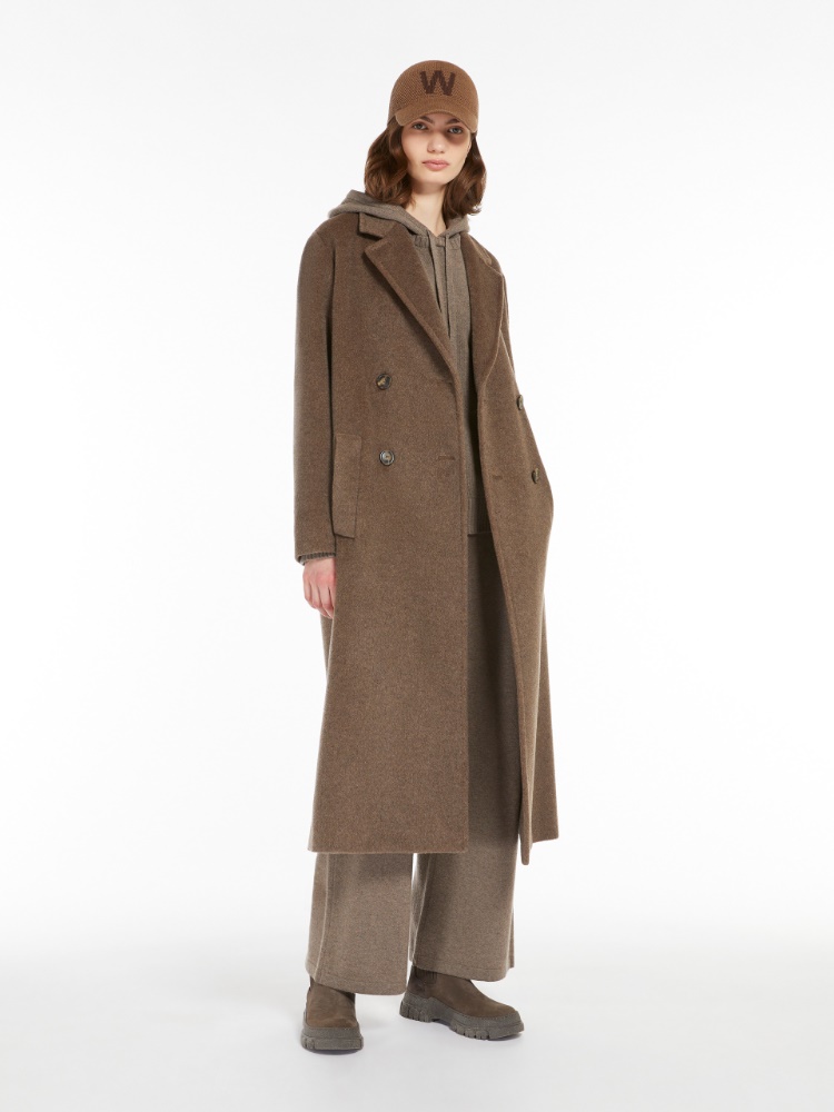 Wide-fit knit fabric trousers - LIGHT BROWN - Weekend Max Mara