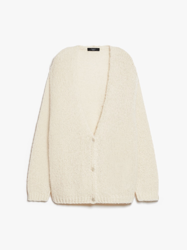 Cardigan over in alpaca e cotone - ECRU - Weekend Max Mara - 2