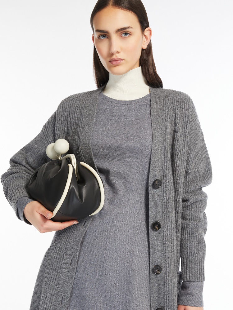 Cardigan over in lana, viscosa e cachemire - GRIGIO MEDIO - Weekend Max Mara