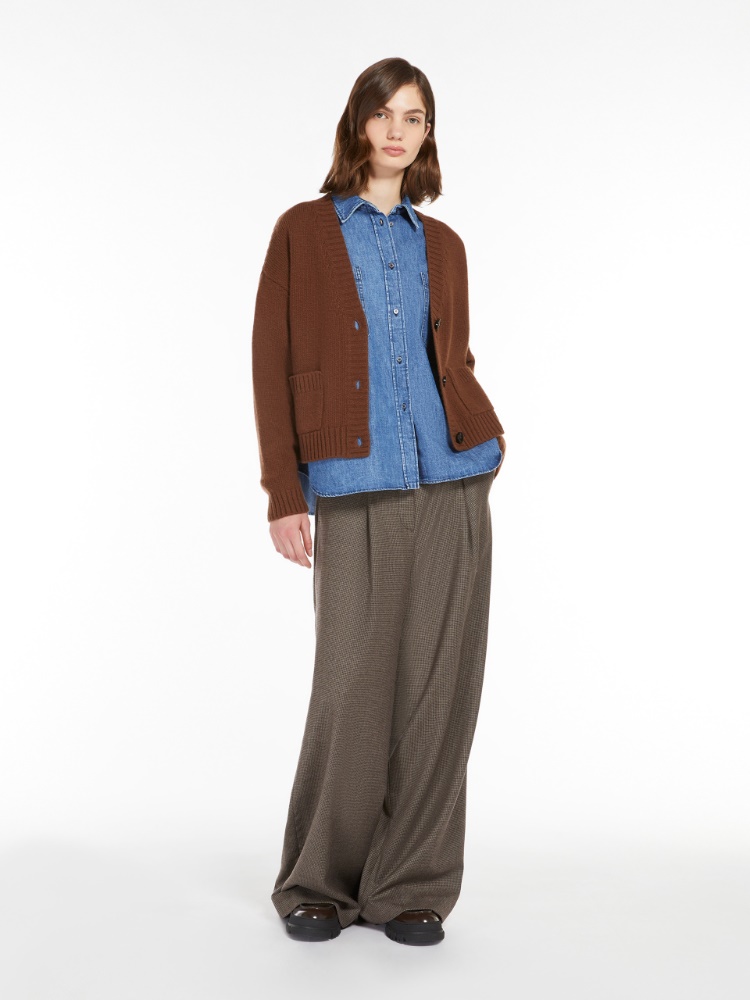 Relaxed-fit wool cardigan - TOBACCO - Weekend Max Mara - 2