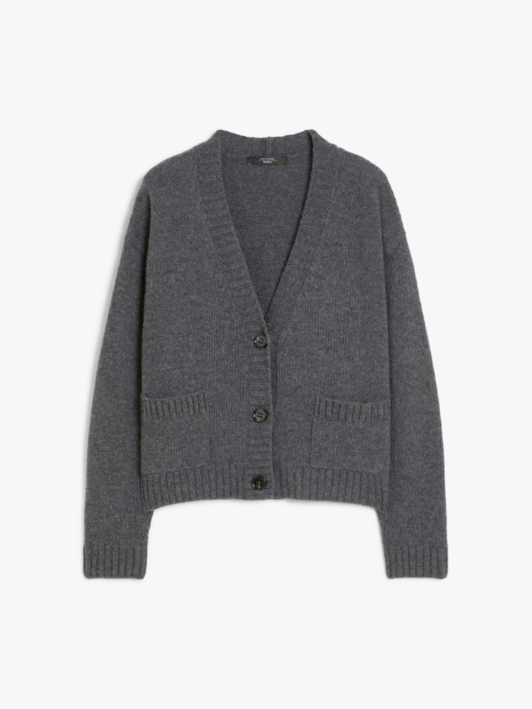 Cardigan morbido in lana - GRIGIO SCURO - Weekend Max Mara - 2