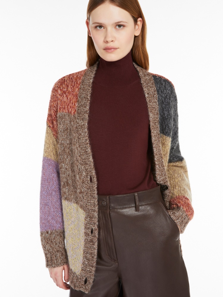 Cardigan over in mohair chiné - VIOLA - Weekend Max Mara