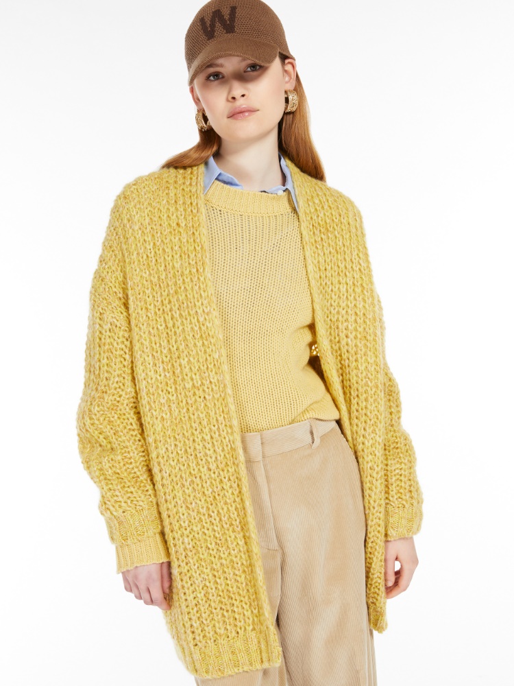 Rib-knit mohair chiné cardigan -  - Weekend Max Mara