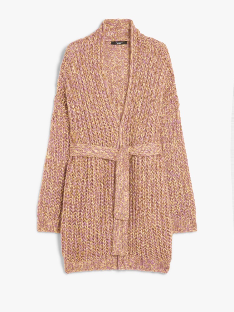 Cardigan a coste in mohair chiné - LILLA - Weekend Max Mara - 2