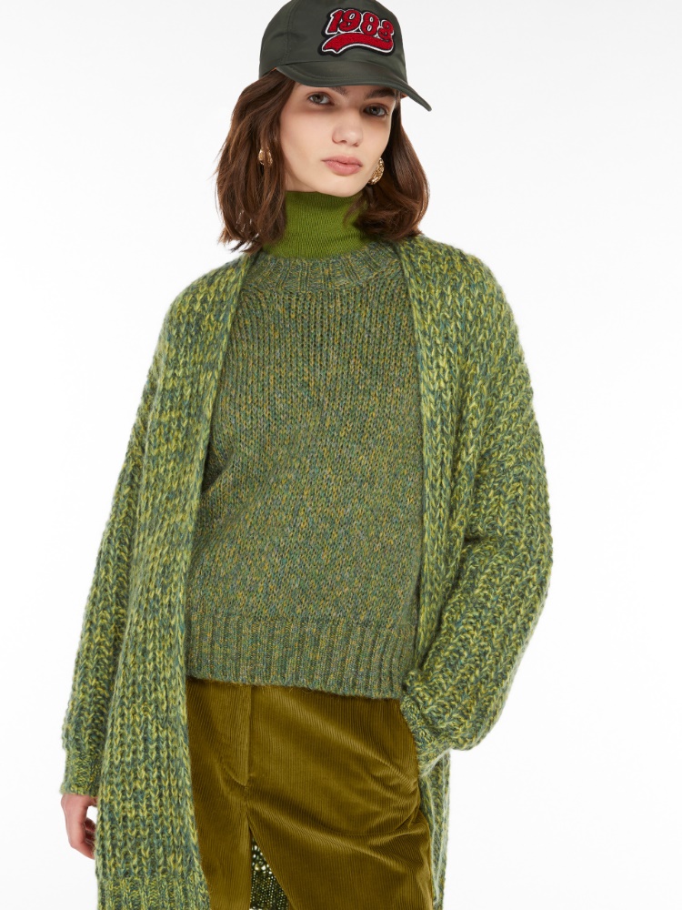 Rib-knit mohair chiné cardigan -  - Weekend Max Mara