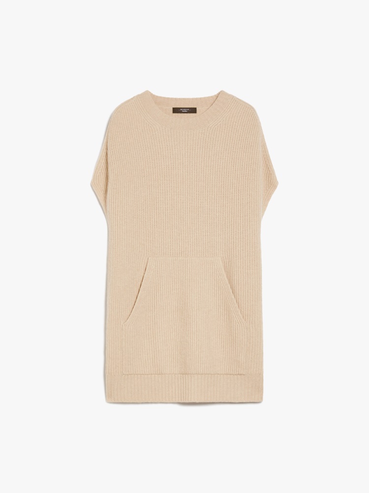 Rib-knit cape - SAND - Weekend Max Mara