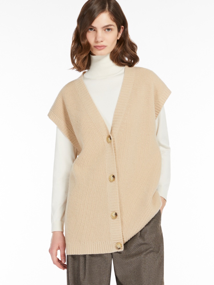 Wool knit fabric gilet -  - Weekend Max Mara