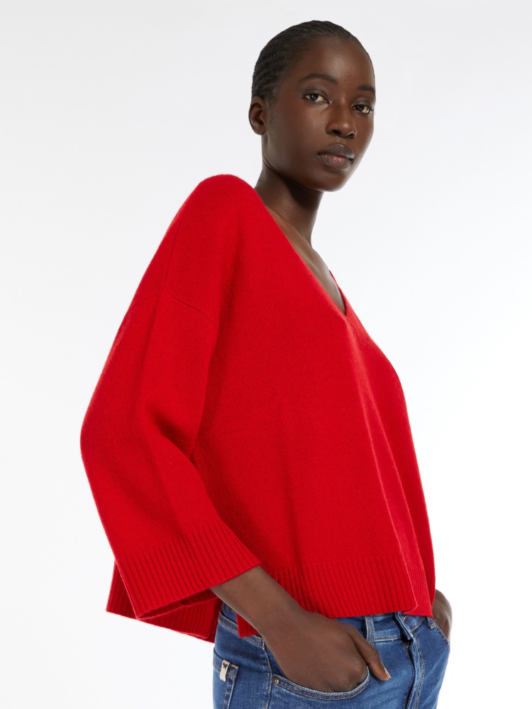 Maglia oversize in cachemire - ROSSO - Weekend Max Mara