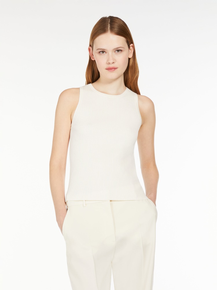 Rib-knit viscose top -  - Weekend Max Mara