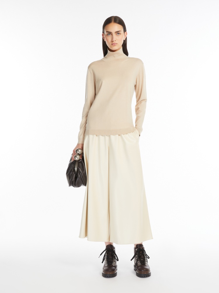 Silk and wool polo-neck sweater - IVORY - Weekend Max Mara - 2