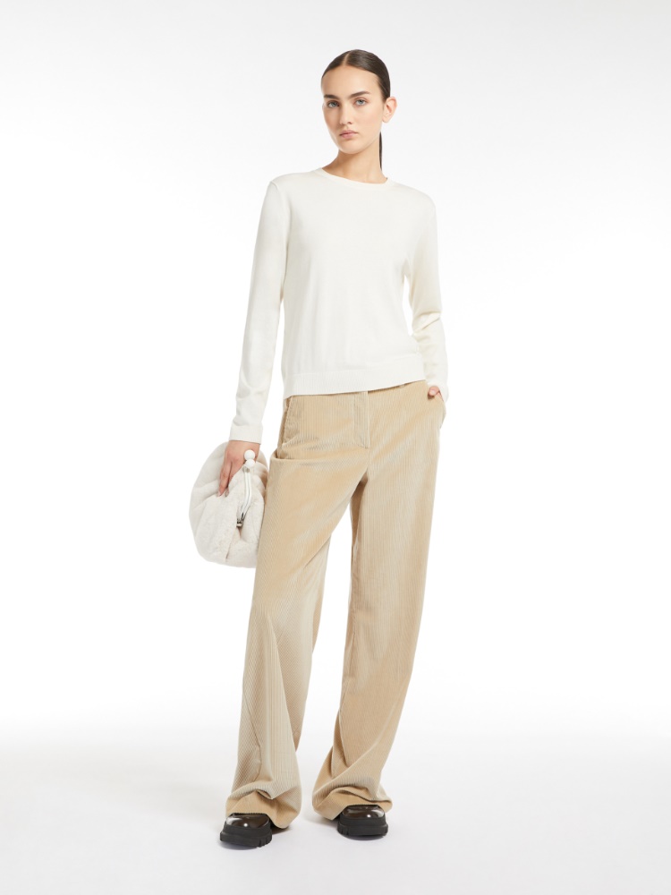 Silk and wool sweater - MILK - Weekend Max Mara - 2