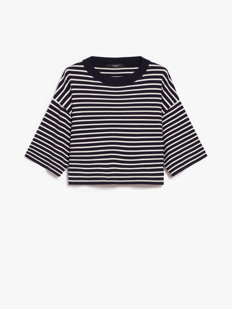 Oversized stretch viscose sweater - NAVY - Weekend Max Mara - 2