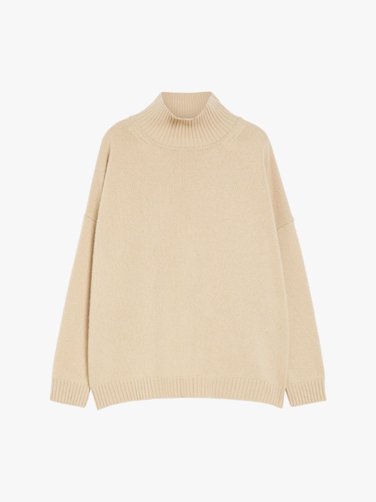 Wool high-neck sweater - SAND - Weekend Max Mara