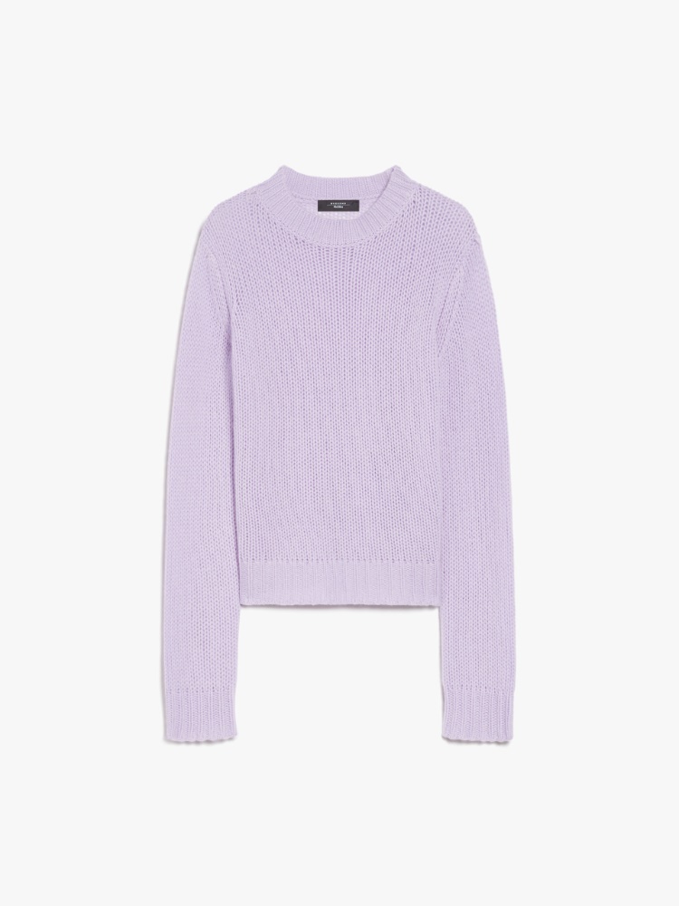 Cashmere crew-neck sweater - LILAC - Weekend Max Mara