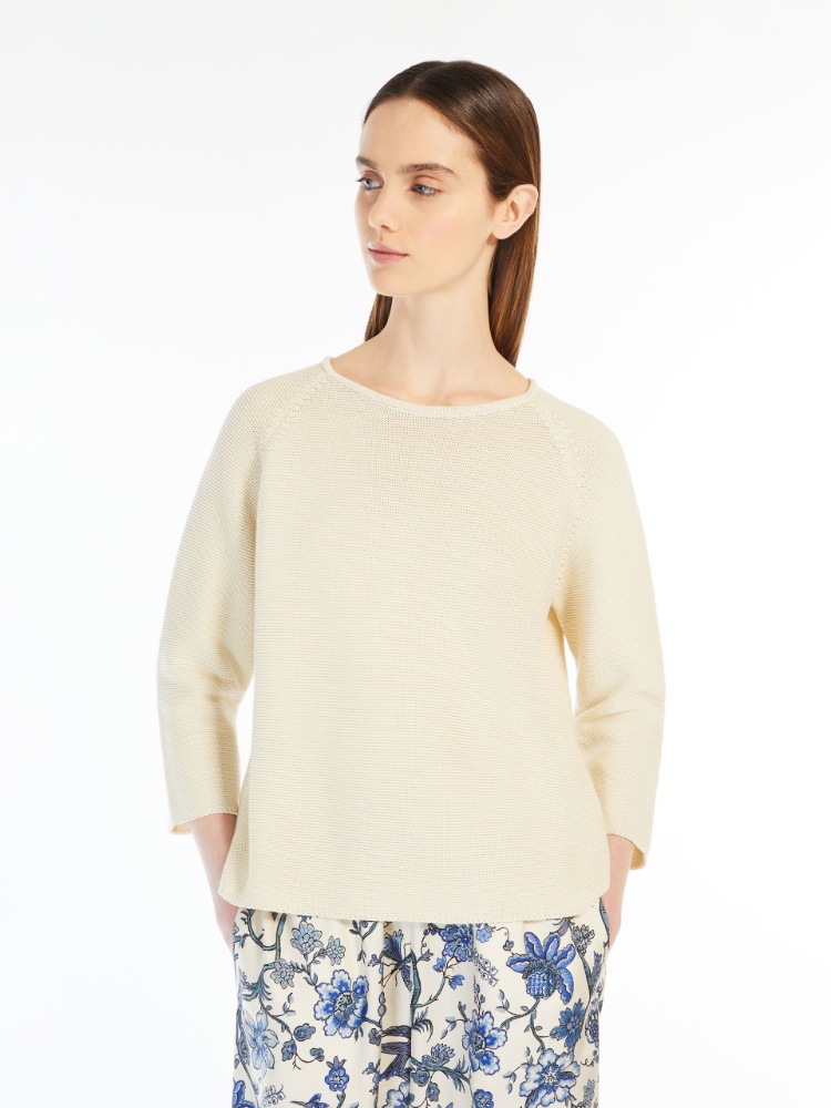 Relaxed-fit cotton yarn sweater -  - Weekend Max Mara