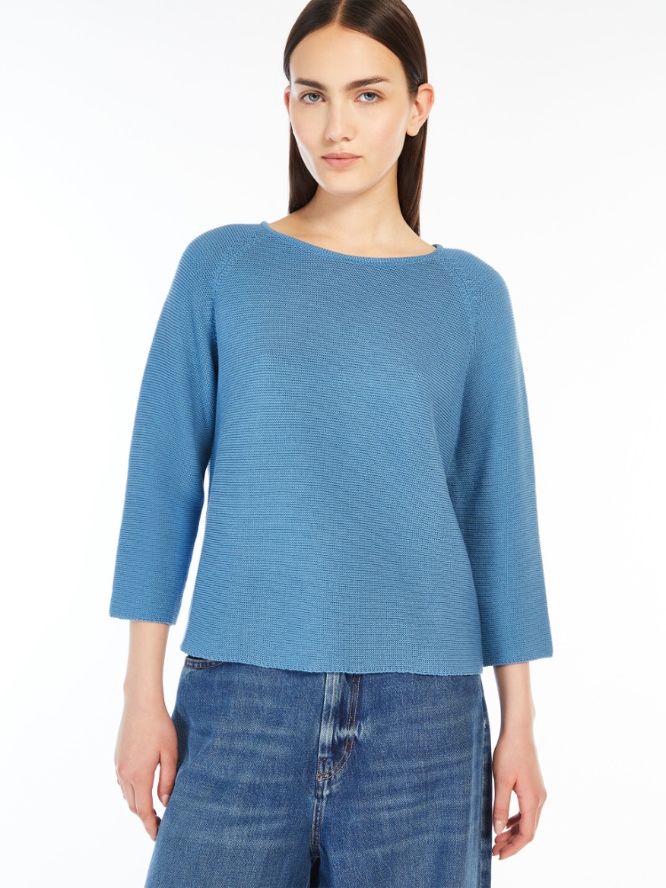 Relaxed-fit cotton yarn sweater -  - Weekend Max Mara