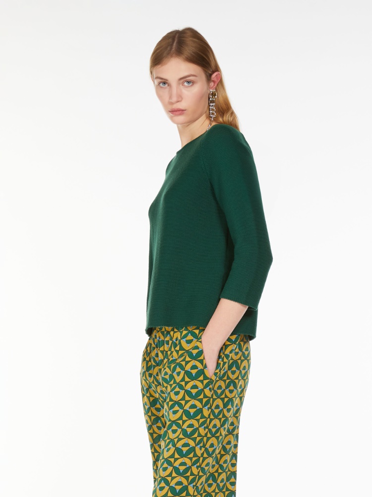 Relaxed-fit cotton yarn sweater -  - Weekend Max Mara