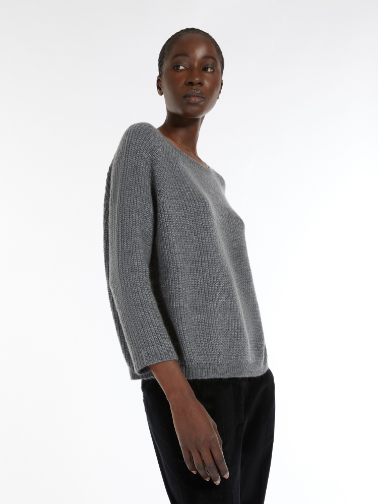 Mohair yarn sweater - LIGHT GREY - Weekend Max Mara