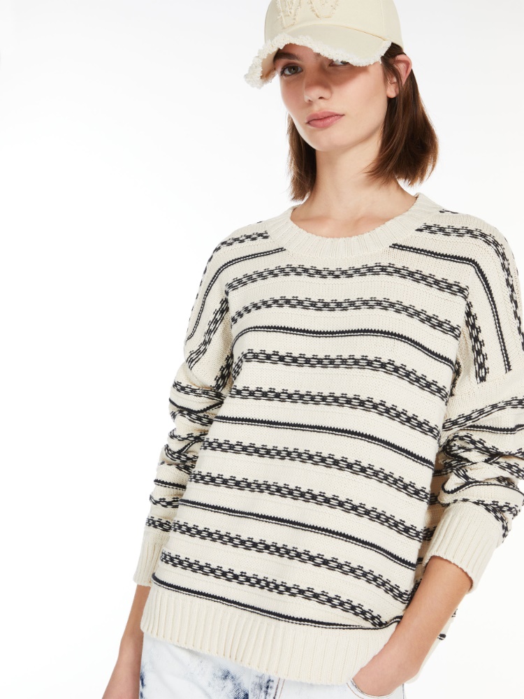 Striped cotton yarn sweater -  - Weekend Max Mara