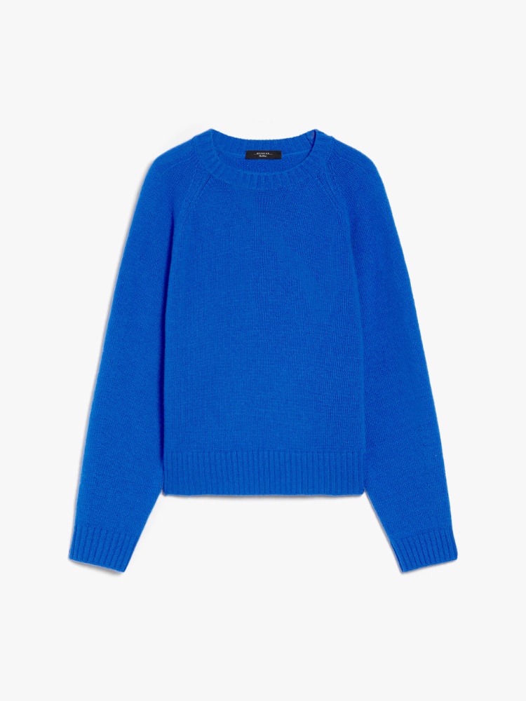 Relaxed-fit wool sweater - CORNFLOWER BLUE - Weekend Max Mara