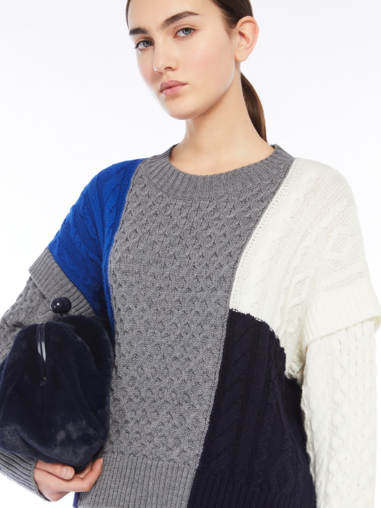 Maglia patchwork in lana - BLUETTE - Weekend Max Mara